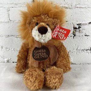 Gund Pounce DeLion Lion Plush Stuffed Animal 16" Gotta Getta Gund Brown Orange